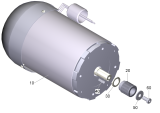 KÄRCHER Professional Ersatzteile Bodenreiniger B 260 RI Bp Dose+SB+R100 1.480-251.0 Antriebsmotor kpl.