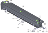 KÄRCHER Professional Ersatzteile Bodenreiniger B 260 RI Bp Dose+SB+R100 1.480-251.0 Kehrlade kpl.