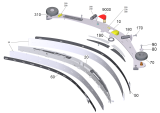 KÄRCHER Professional Ersatzteile Bodenreiniger B 260 RI Bp Dose+D100 1.480-253.0 Saugbalken parabolisch 1340mm/53in Industrial