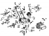 Ersatzteile Golf Elektromäher 335 HE Typ: 02873.04  (1985) Grundgerät
