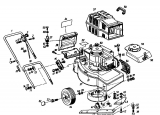 Ersatzteile Golf Motormäher 245 H 4 Typ: 02874.07  (1985) Grundgerät