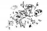 Ersatzteile Gutbrod Motormäher HB 45 E Typ: 02644.01  (1985) Grundgerät