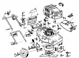 Ersatzteile Golf Elektromäher 245 HLE Typ: 02623.08  (1986) Grundgerät
