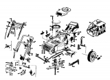 Ersatzteile Gutbrod Motormäher HB 40 LE Typ: 02896.03  (1986) Grundgerät