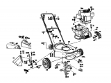 Ersatzteile Gutbrod Motormäher Turbo 45 SB Typ: 02894.01  (1986) Grundgerät