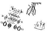 Ersatzteile Gutbrod Handspindelmäher Perfecta 14 Typ: 02613.02  (1986) Grundgerät