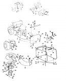 Ersatzteile Zubehör Garten- und Rasentraktoren Grasfangeinrichtung für 30/76cm Heckauswurf, 8-Stern Messerscheibe, Frontgewicht Typ: 190-0380  (1987) Grasfangkorb