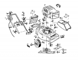 Ersatzteile Gutbrod Elektromäher Turbo 46 HE Typ: 02899.01  (1987) Grundgerät