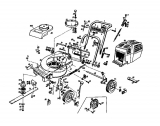 Ersatzteile Gutbrod Motormäher HB 45 E Typ: 02644.01  (1987) Grundgerät