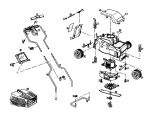 Ersatzteile Gutbrod Elektromäher HE 32 Typ: 02845.01  (1988) Grundgerät