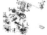 Ersatzteile Gutbrod Motormäher mit Antrieb HB 47 R Typ: 02847.01  (1989) Kurbelgehäuse, Zylinder