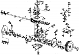 Ersatzteile Gutbrod Motormäher mit Antrieb HB 47 REL Typ: 02847.09  (1989) Getriebe
