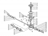 Ersatzteile Rotaro Motormäher mit Antrieb ROTARO  55 SV Typ: 180-0158  (1990) Getriebe
