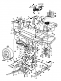 Ersatzteile Raiffeisen Rasentraktoren 11 E Typ: 130-337D628  (1990) Fahrantrieb