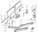 Ersatzteile Zubehör Motorhacken Räumschild 897 (80cm) für DeLuxe LD Typ: 299-8975  (1990) Räumschild