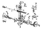 Ersatzteile Gutbrod Motormäher mit Antrieb HB 47 R-4 BS Typ: 04001.01  (1990) Getriebe