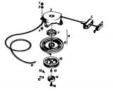 Ersatzteile Gutbrod Balkenmäher BM 100-2/G Typ: 07507.01  (1990) Reversierstarter