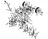 Ersatzteile Zubehör Garten- und Rasentraktoren Rasenlüfter RL 100-18 Typ: 04012.02  (1990) Grundgerät
