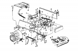 Ersatzteile MTD Rasentraktor Hydro-Super 14-107 Typ: 131-739G  (1991) Mähwerksaushebung 