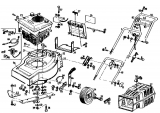 Ersatzteile Gutbrod Motormäher Turbo HBS Typ: 02893.06  (1991) Grundgerät