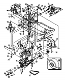 Ersatzteile Gutbrod Rasentraktoren ASB 90-10 Typ: 04015.01  (1991) Getriebe, Motorkeilriemenscheibe, Räder hinten