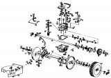 Ersatzteile Gutbrod Motormäher mit Antrieb MH 454 RE Typ: 04006.05  (1991) Getriebe