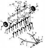 Ersatzteile Zubehör Garten- und Rasentraktoren Rasenlüfter RSK 100 Typ: 04012.05  (1991) Grundgerät
