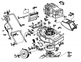 Ersatzteile Golf Elektromäher 345 HLE Typ: 02841.06  (1992) Grundgerät