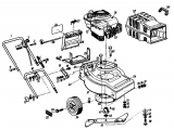 Ersatzteile Gutbrod Motormäher Turbo B Typ: 02893.01  (1992) Grundgerät