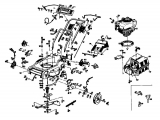 Ersatzteile Gutbrod Motormäher mit Antrieb HB 47 R-4 BS Typ: 04001.01  (1992) Grundgerät