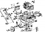 Ersatzteile Golf Motormäher 345 HL 4 Typ: 02842.02  (1992) Grundgerät