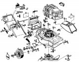Ersatzteile Gutbrod Elektromäher Turbo HE Typ: 02899.07  (1993) Grundgerät