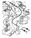 Ersatzteile Gutbrod Rasentraktoren RSB 100-12 Typ: 04015.02  (1993) Elektroteile