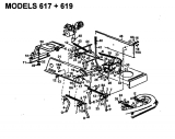 Ersatzteile Super Rasentraktoren Super 14-107 V Typ: 133S619G600  (1993) Mähwerksaushebung