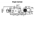 Ersatzteile Super Rasentraktoren Super 14-107 V Typ: 133S619G600  (1993) Schaltplan Einzylinder
