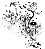Ersatzteile Gutbrod Rasentraktoren RSB 110-16 H Typ: 00097.02  (1994) Elektroteile