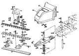 Ersatzteile Gutbrod Balkenmäher BM 710 Typ: 07515.03  (1994) Mähantrieb, Mähbalken