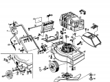 Ersatzteile Diana Elektromäher 45 E Typ: 02881.08  (1994) Grundgerät