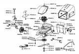 Ersatzteile Gutbrod Elektromäher MHE 320 Typ: 02821.02  (1994) Grundgerät
