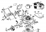 Ersatzteile Rasant Elektromäher 45 EM Typ: 04041.01  (1995) Grundgerät