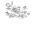 Ersatzteile MTD Rasentraktor K 675 F Typ: 134K675F678  (1994) Rahmen, Sitz, Tank 