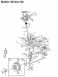 Ersatzteile MTD Rasentraktor 125/102 Typ: 135K761N602  (1995) Vorderachse 
