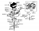 Ersatzteile Gutbrod Motormäher HB 48 Typ: 02814.07  (1996) Grasfangkorb, Messer, Motor