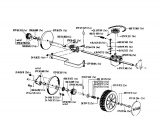 Ersatzteile Gutbrod Motormäher mit Antrieb HB 48 RL Typ: 02815.04  (1996) Getriebe, Räder