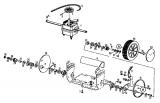 Ersatzteile Golf Motormäher mit Antrieb Golf BRL 5 Typ: 04054.03  (1996) Getriebe, Höhenverstellung, Räder