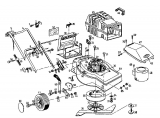 Ersatzteile Euro Tool Elektromäher 450 Typ: 04044.01  (1996) Grundgerät