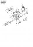 Ersatzteile Yard-Man Rasentraktoren Beetle Typ: 13A-310-643  (1997) Rahmen, Tank