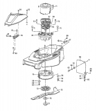 Ersatzteile MTD Elektro Rasenmäher ohne Antrieb E 46 Typ: 04066.01  (1997) Elektromotor, Messer 