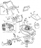 Ersatzteile Euro Tool Elektromäher 450 E Typ: 04070.05  (1997) Grundgerät