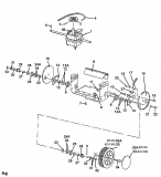 Ersatzteile Gutbrod Motormäher mit Antrieb Eco BR Typ: 04068.01  (1997) Getriebe, Höhenverstellung, Räder